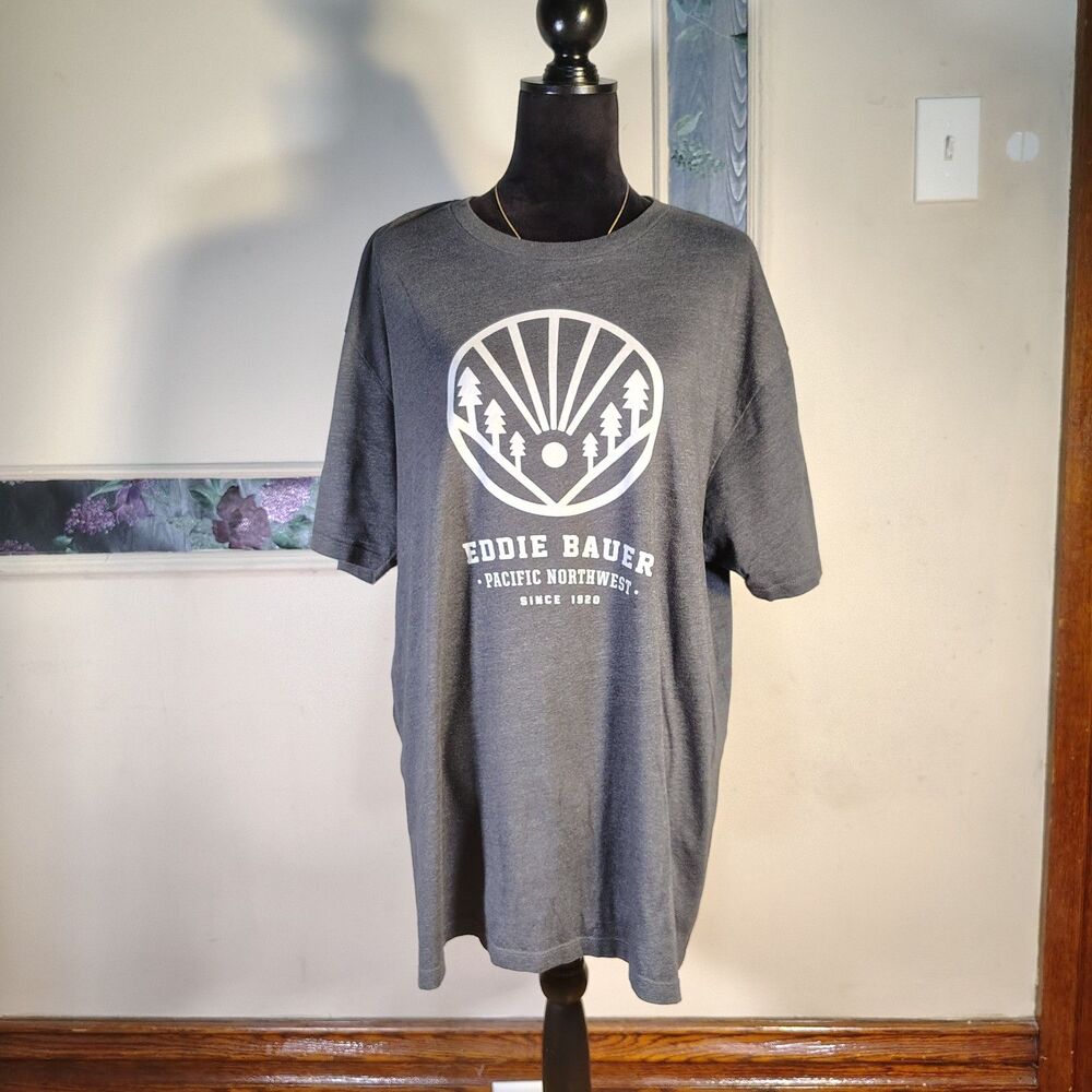 Eddie Bauer Mens Pacific Northwest Graphic XL T Shirt/T552